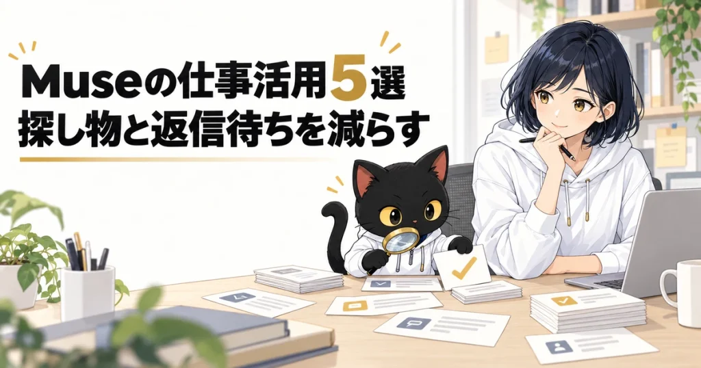 Museの仕事活用5選｜探し物と返信待ちを減らす