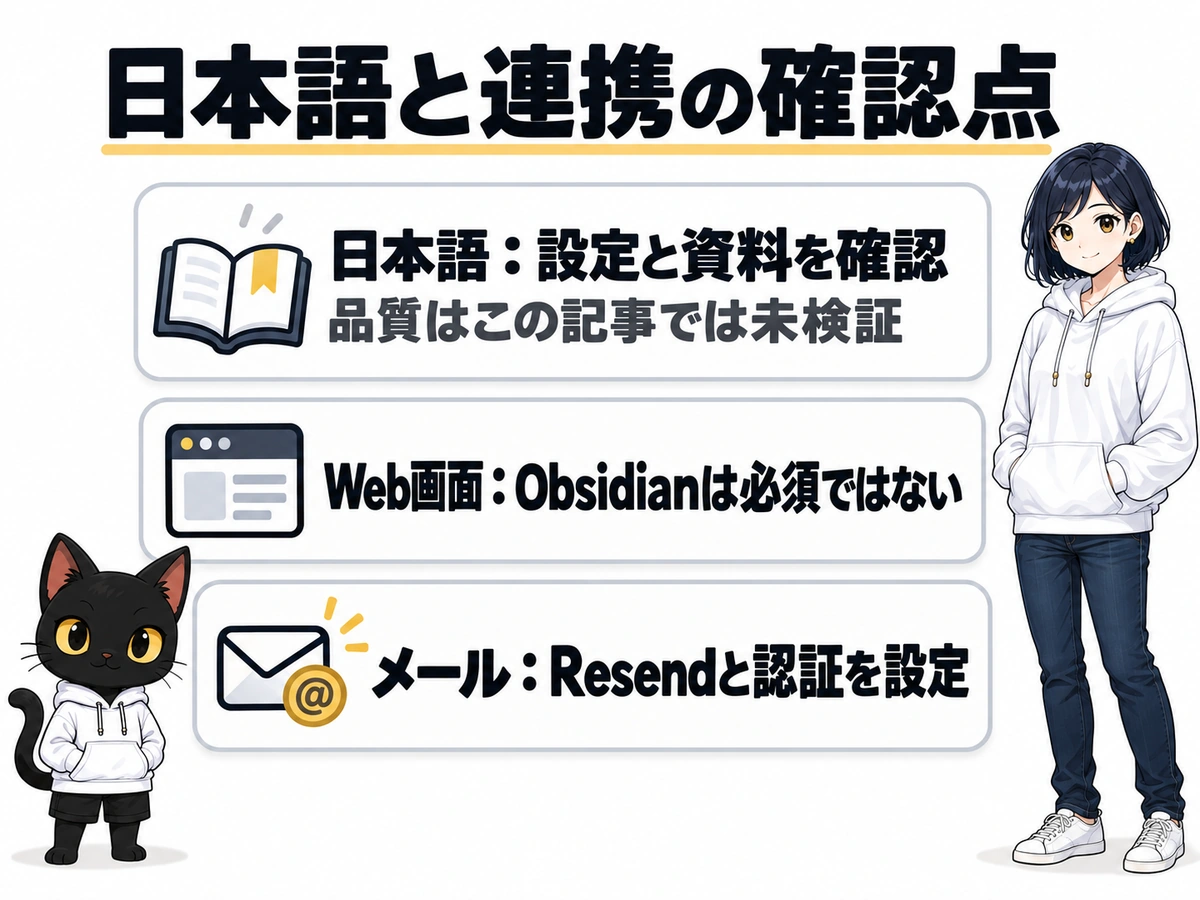 章の図解：Khojのよくある質問｜日本語と連携