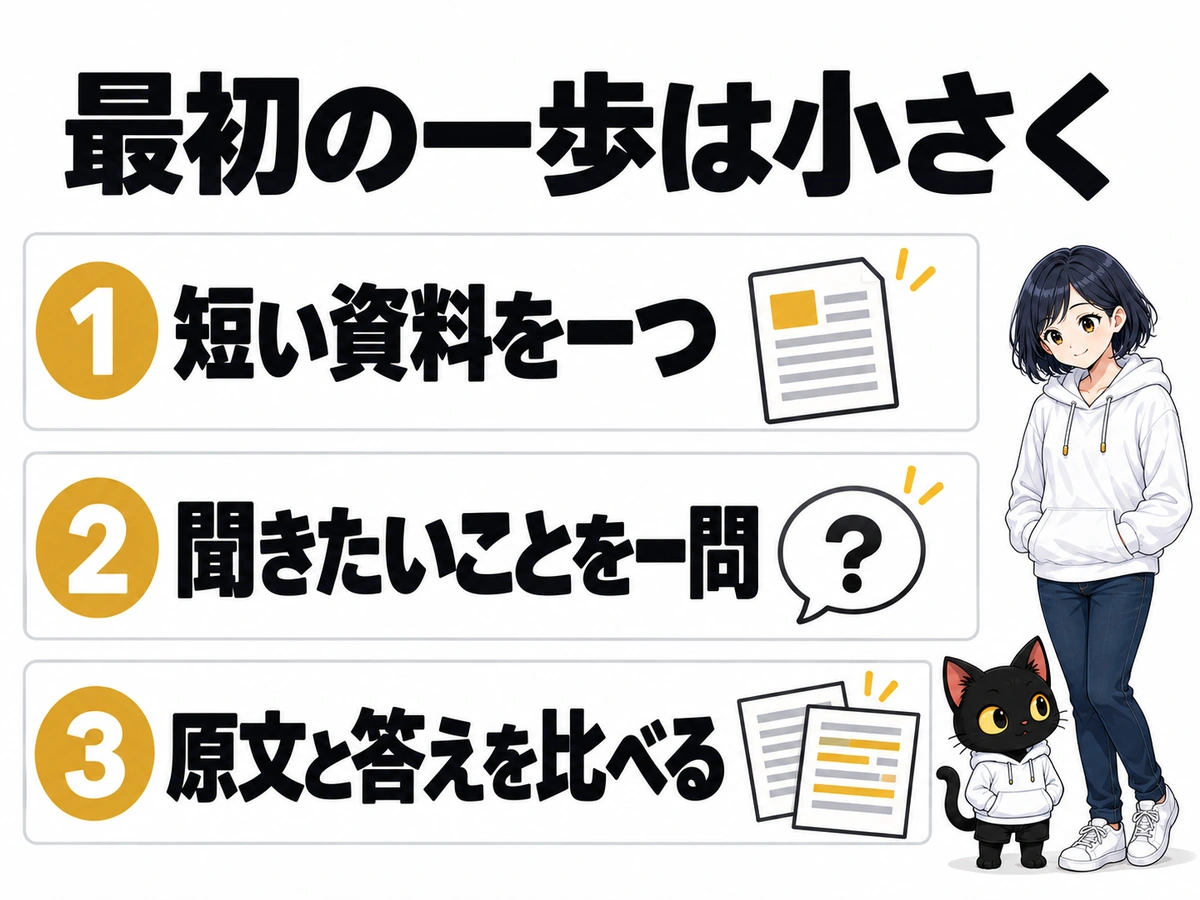 章の図解：Khojの第一歩｜探したい資料を一つ決めよう