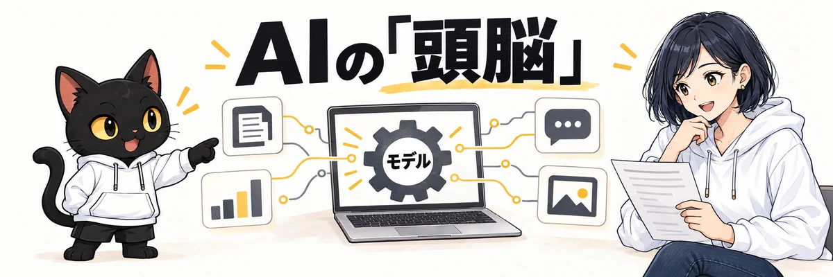 アキソンとハルカが説明する「GPT-6.1 Solとは｜仕事を任せるAIの頭脳」の概念図