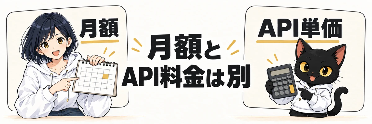 アキソンとハルカが説明する「GPT-6.1 Solの料金｜5分の1の意味」の概念図