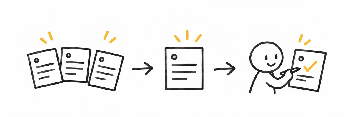AIコーディングを小さな依頼ひとつから始めるイメージ