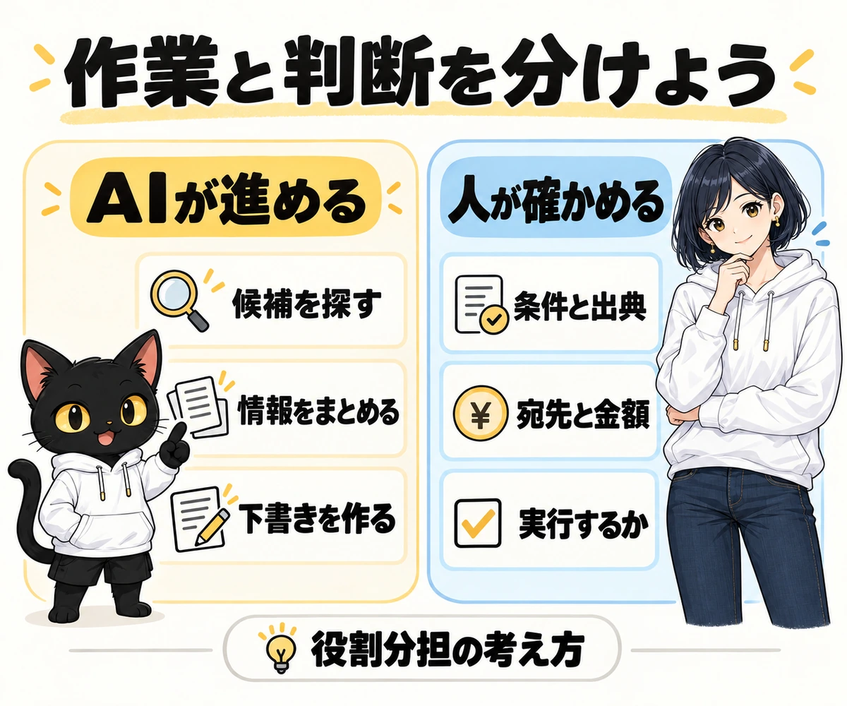 Meta Museの使い方：特徴と人の確認の図解