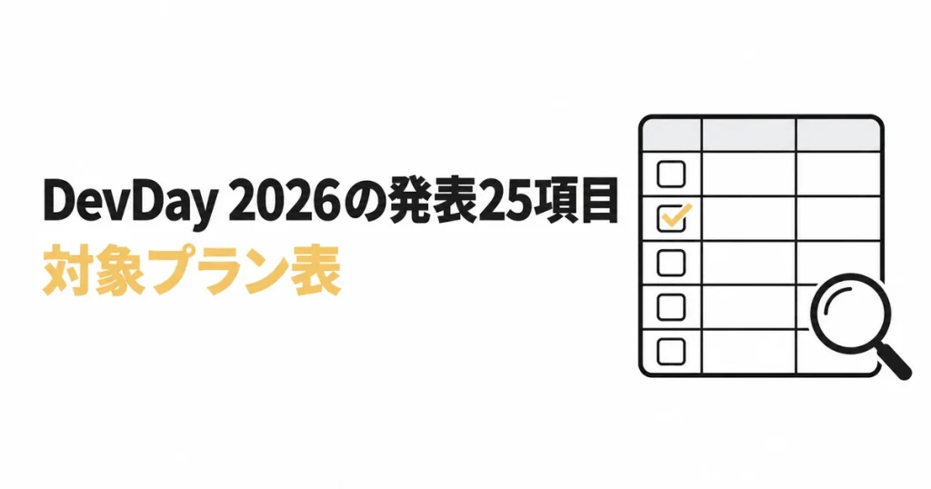 OpenAI DevDay 2026の発表25項目｜対象プラン表