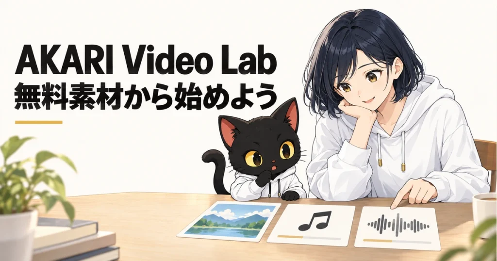 AKARI Video Labを紹介するアキソンとハルカ